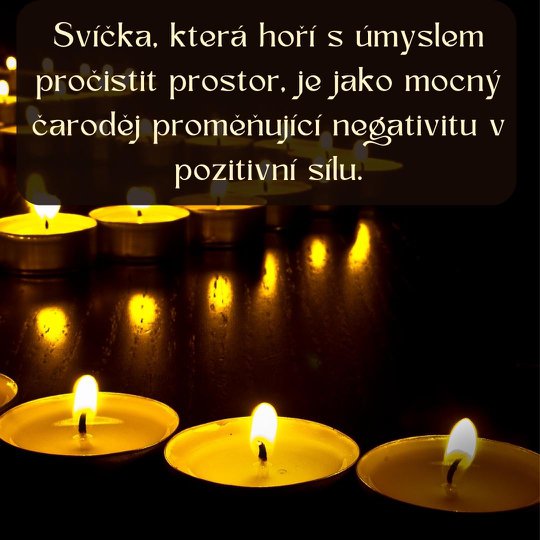 The candle flame consumes and transmutes heavy energies